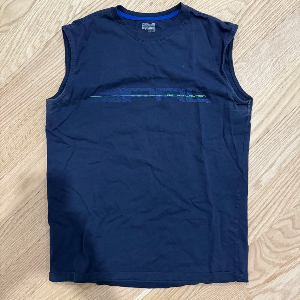 Polo by Ralph Lauren Blue Tank Top with Minimalist Design